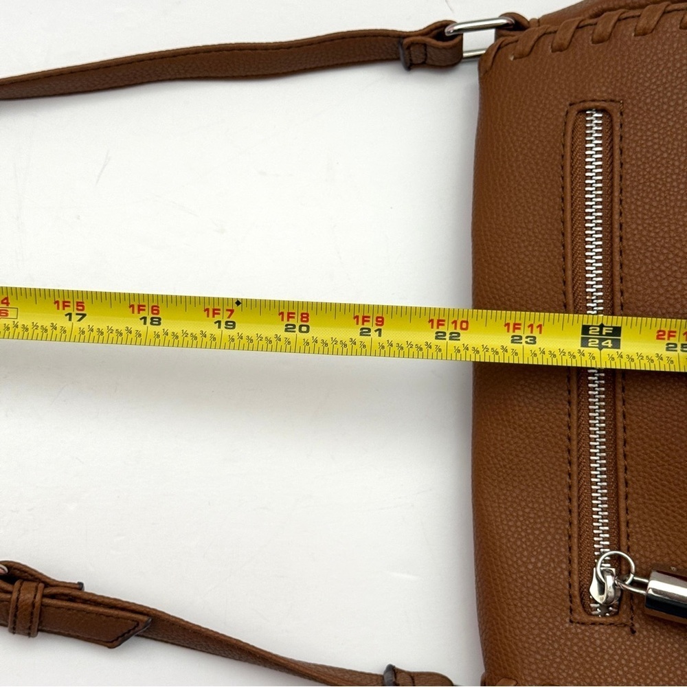 Nine West Tan Crossbody Handbag with Tassel Design - Picture 14 of 14